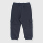 Pantalón de tejido tipo sudadera de niño, azul Pantalón de tejido tipo sudadera de niño, azul