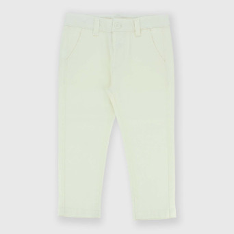 Pantalon en gabardine garcon, blanc Pantalon en gabardine garcon, blanc