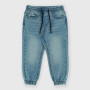 Pantalón de tejido vaquero de niño, azul Pantalón de tejido vaquero de niño, azul