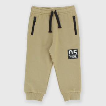 Boy's fleece trousers, beige Boy's fleece trousers, beige
