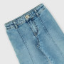 Pantalón de tejido vaquero de niña, azul Pantalón de tejido vaquero de niña, azul