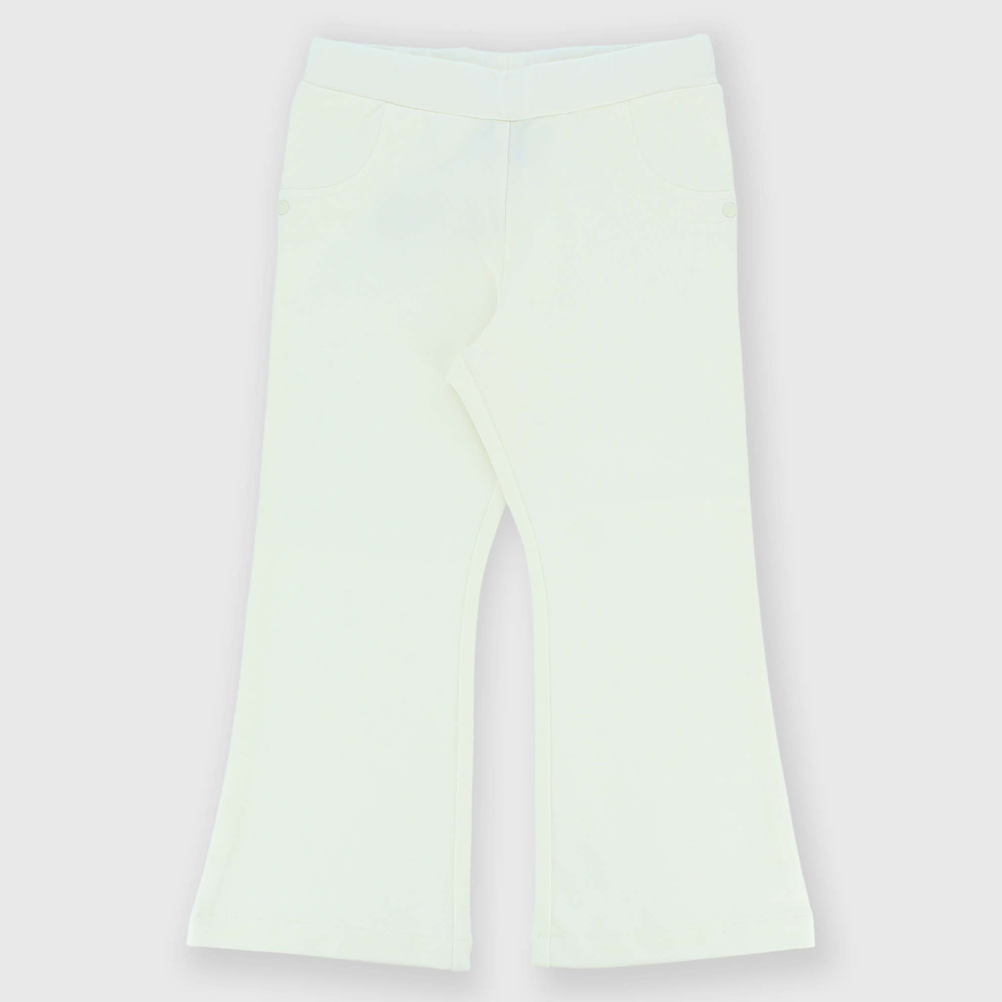 БРЮКИ ИЗ ФЛИСА ДЛЯ ДЕВОЧЕК, БЕЛЫЙ