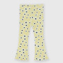 Leggings in costina da bambina, giallo Leggings in costina da bambina, giallo