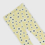 Girl's ribbed leggings, yellow Girl's ribbed leggings, yellow