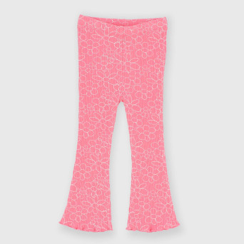 Leggings canalé para niña, rosa Leggings canalé para niña, rosa