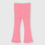 Gerippte Leggings für Mädchen, rosa Gerippte Leggings für Mädchen, rosa