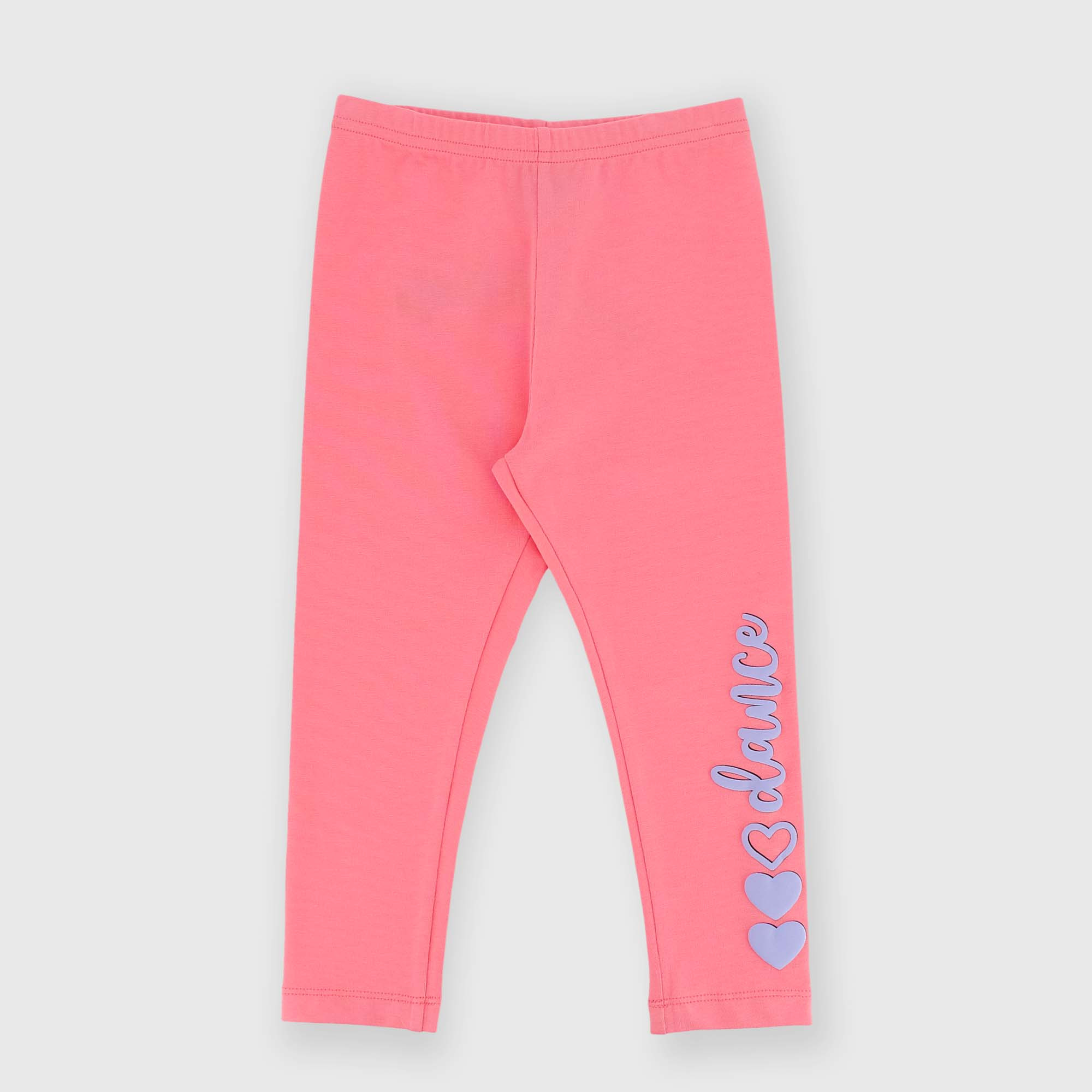Leggings de tejido tipo Jersey de niña, rosa