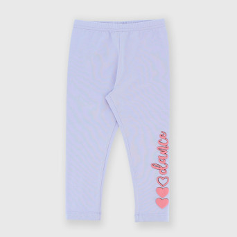 Leggings de tejido Jersey para niña, morado Leggings de tejido Jersey para niña, morado