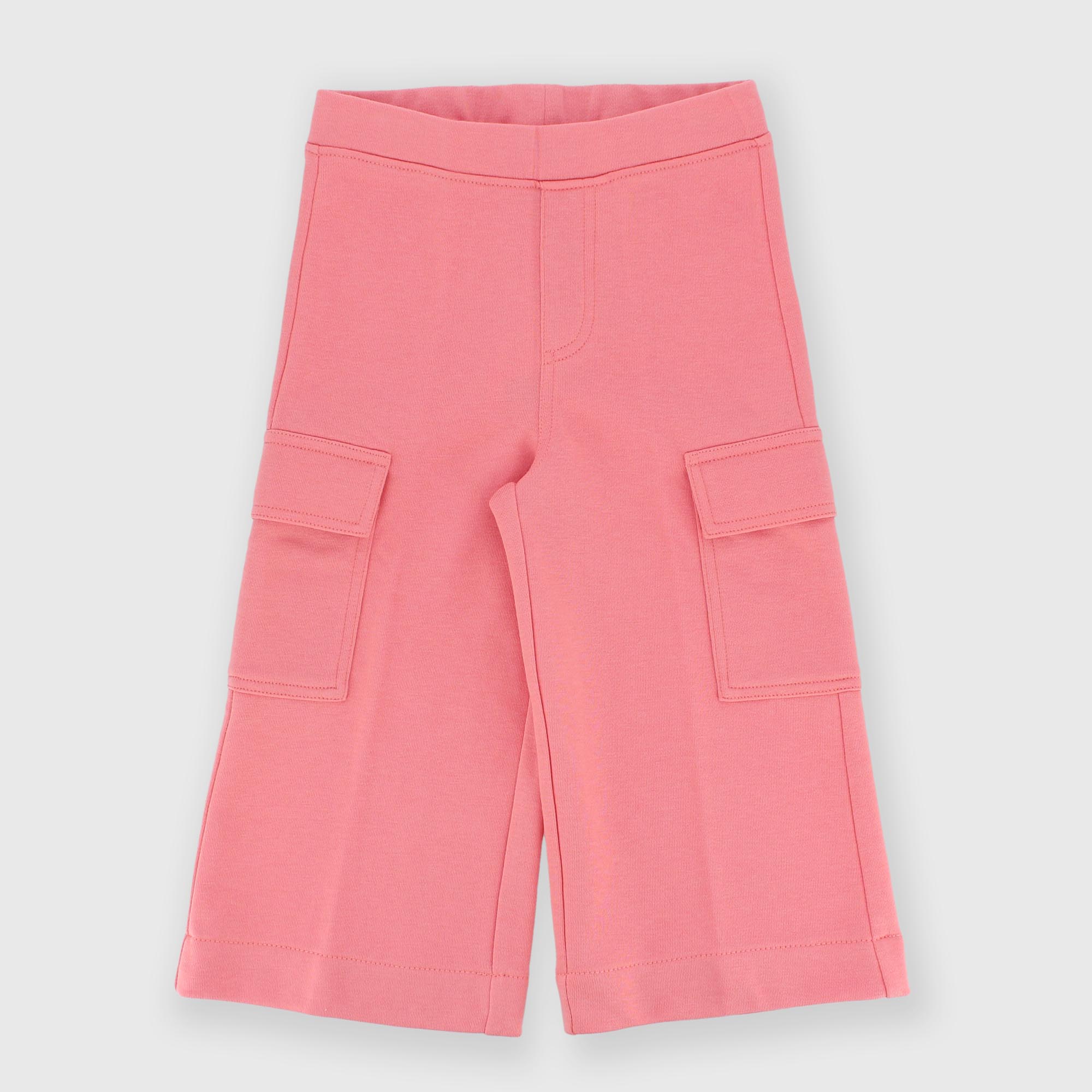 Pantalón de tejido tipo sudadera de niña, rosa