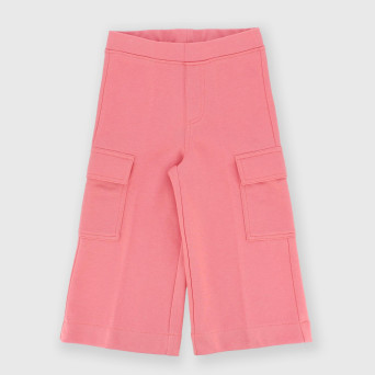 Pantalón de tejido tipo sudadera de niña, rosa Pantalón de tejido tipo sudadera de niña, rosa