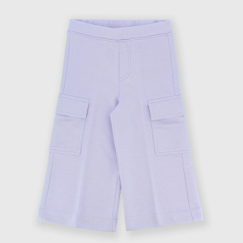 Pantalón de felpa para niña, morado Pantalón de felpa para niña, morado