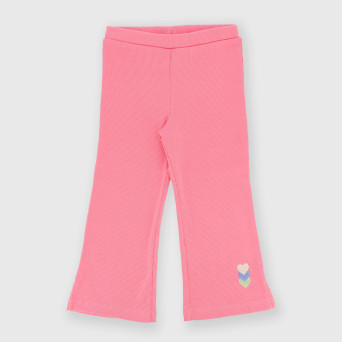 Leggings canalé para niña, rosa Leggings canalé para niña, rosa