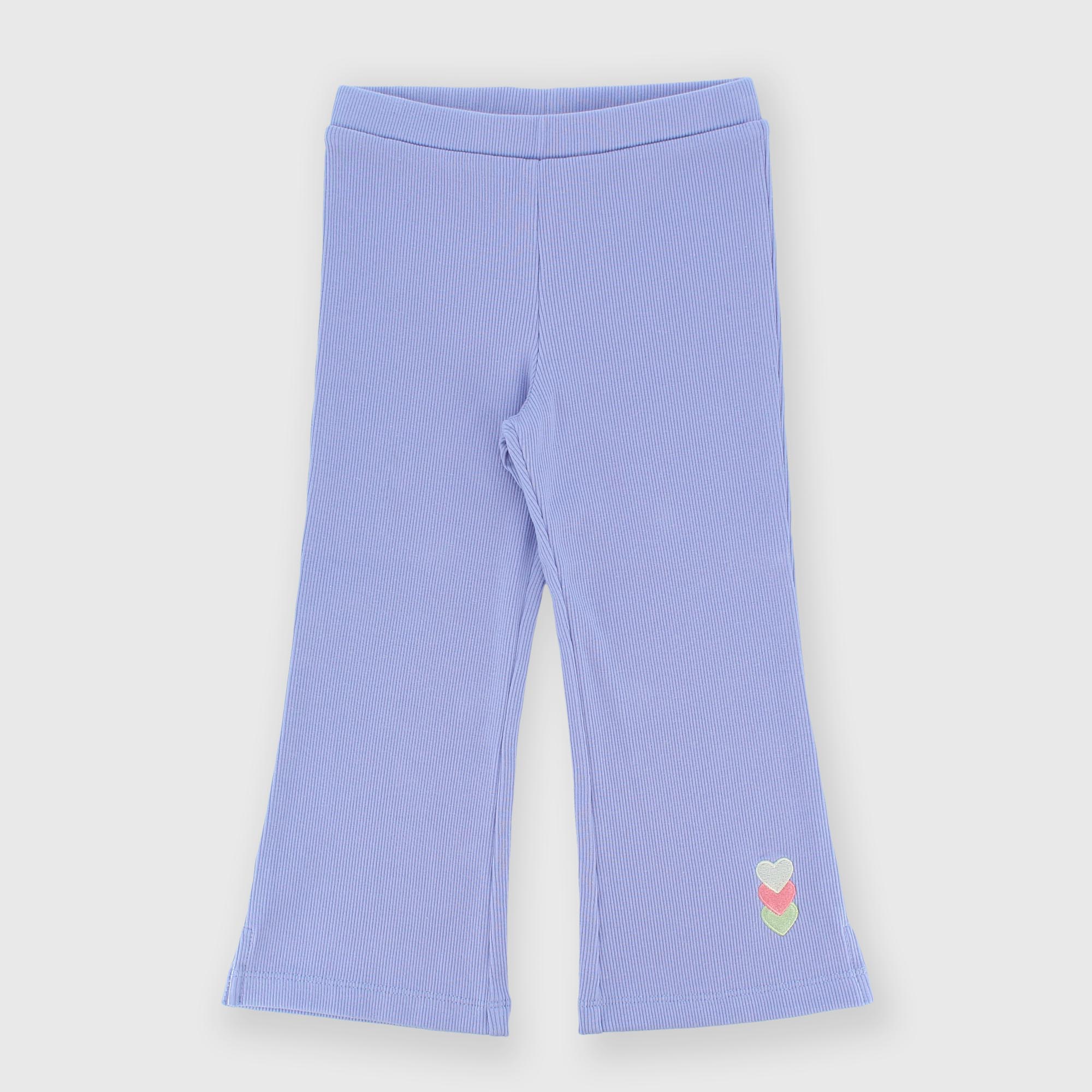 ЛЕГГИНСЫ В РУБЧИК ДЛЯ ДЕВОЧЕК, ФИОЛЕТОВЫЙ