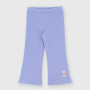 Girl's ribbed leggings, violet Girl's ribbed leggings, violet