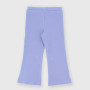 Girl's ribbed leggings, violet Girl's ribbed leggings, violet
