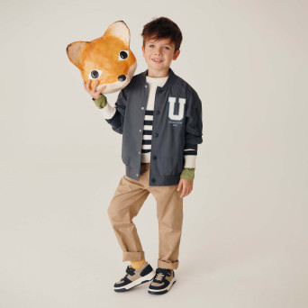 Boy's gabardine trousers, beige Boy's gabardine trousers, beige