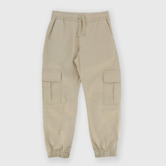Boy's gabardine trousers, beige Boy's gabardine trousers, beige