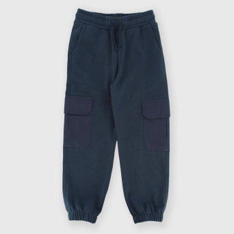 Boy's fleece trousers, blue Boy's fleece trousers, blue