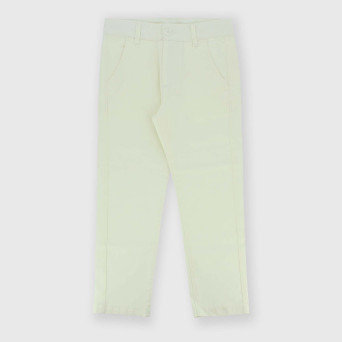 Boy's gabardine trousers, white Boy's gabardine trousers, white