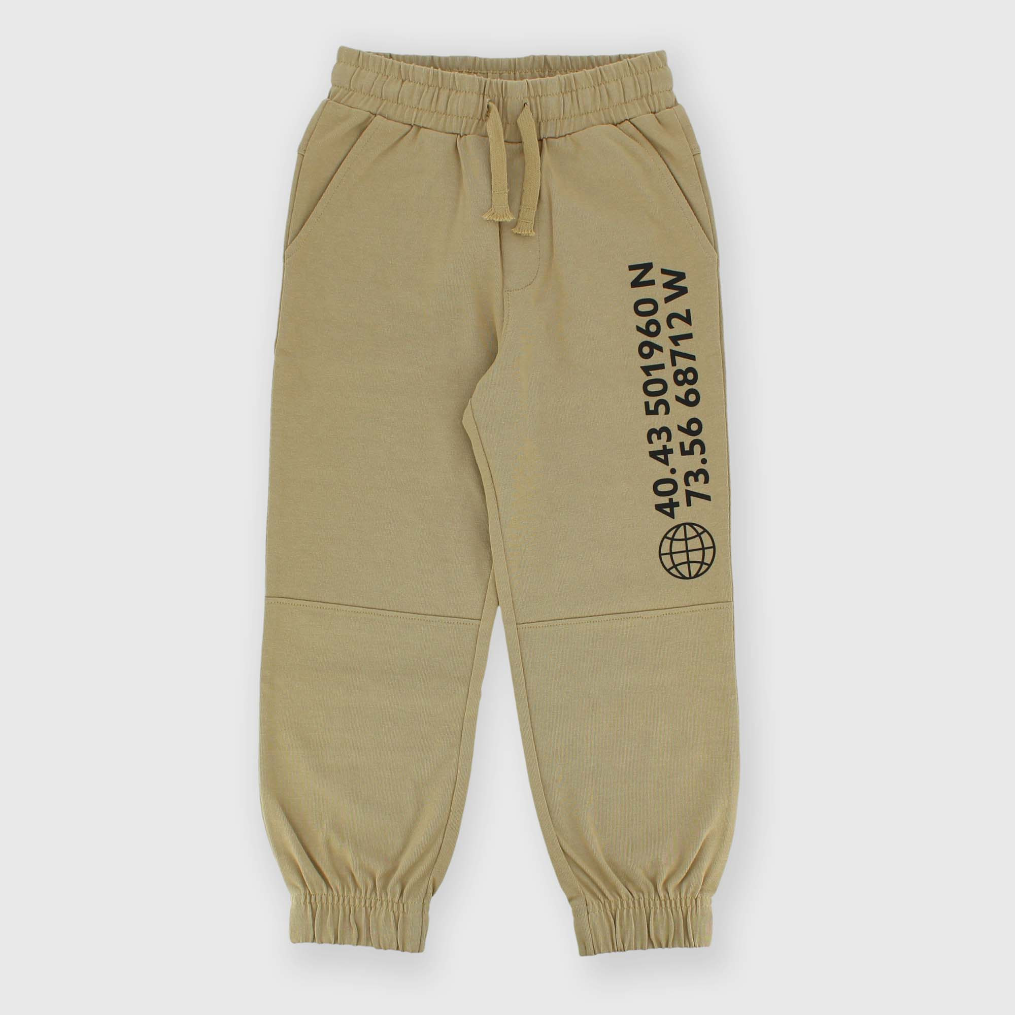 Boy's heavy-Jersey trousers, beige