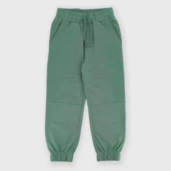 Boy's heavy-Jersey trousers, green Boy's heavy-Jersey trousers, green