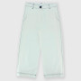 Pantalon en coton pour fille, blanc Pantalon en coton pour fille, blanc