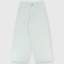 Pantalón de tela de algodón de niña, blanco Pantalón de tela de algodón de niña, blanco