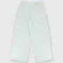 Pantalón de tela de algodón de niña, blanco Pantalón de tela de algodón de niña, blanco