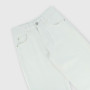 Pantalón de tela de algodón de niña, blanco Pantalón de tela de algodón de niña, blanco