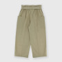 Pantalon en coton-lin  fille, vert Pantalon en coton-lin  fille, vert