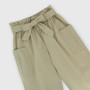 Pantalon en coton-lin  fille, vert Pantalon en coton-lin  fille, vert