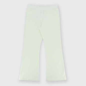 Pantalon en molleton  fille, blanc Pantalon en molleton  fille, blanc