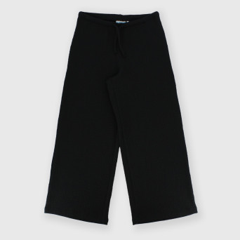 Pantalon en seersucker  fille,  noir Pantalon en seersucker  fille,  noir