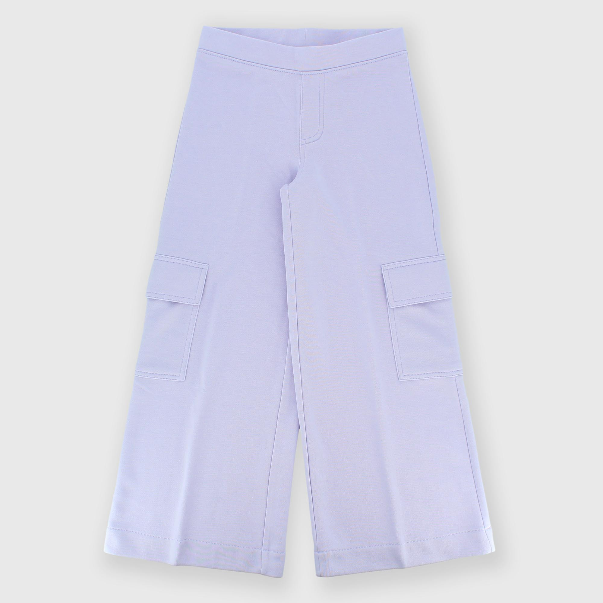 Girl's fleece trousers, violet