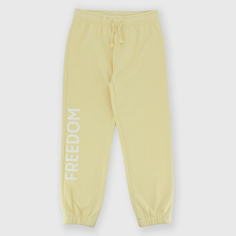 Pantalon en molleton fille,  beige Pantalon en molleton fille,  beige