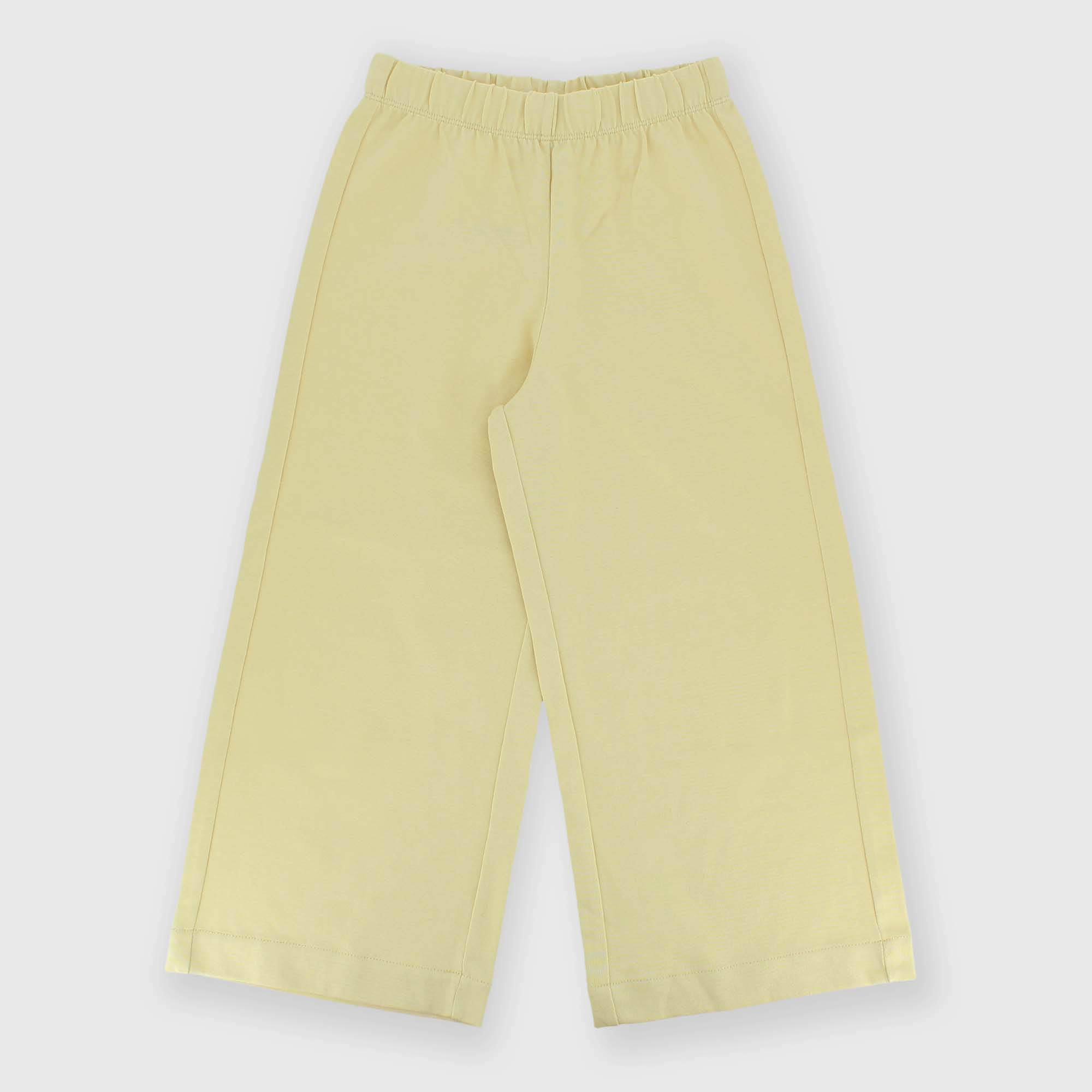 Girl's heavy Jersey trousers, beige