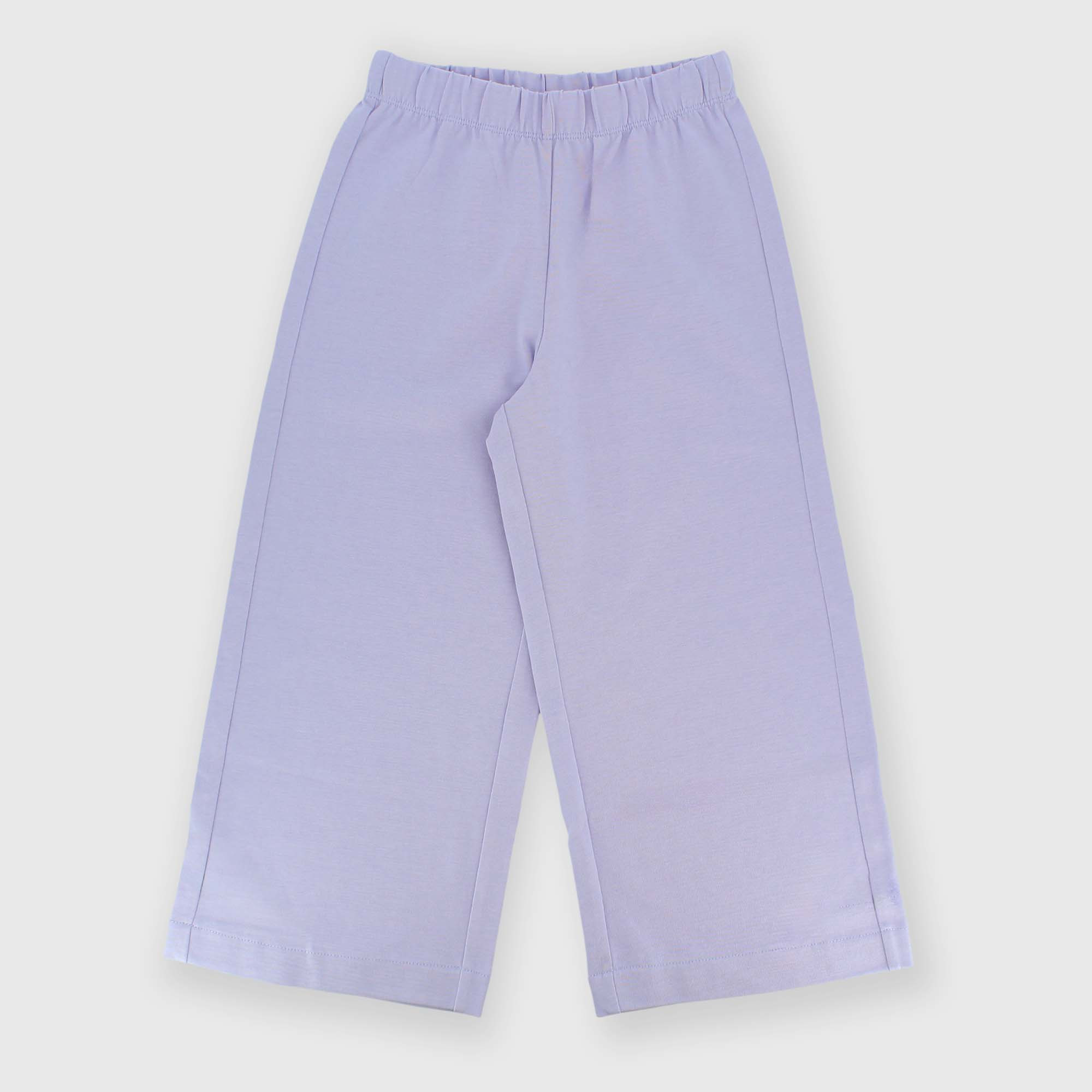Girl's heavy Jersey trousers, violet