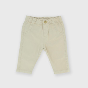 Pantalón de gabardina para bebé niño, beige Pantalón de gabardina para bebé niño, beige
