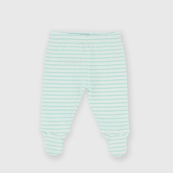 Polaina de tejido Interlock para bebé, blanco Polaina de tejido Interlock para bebé, blanco