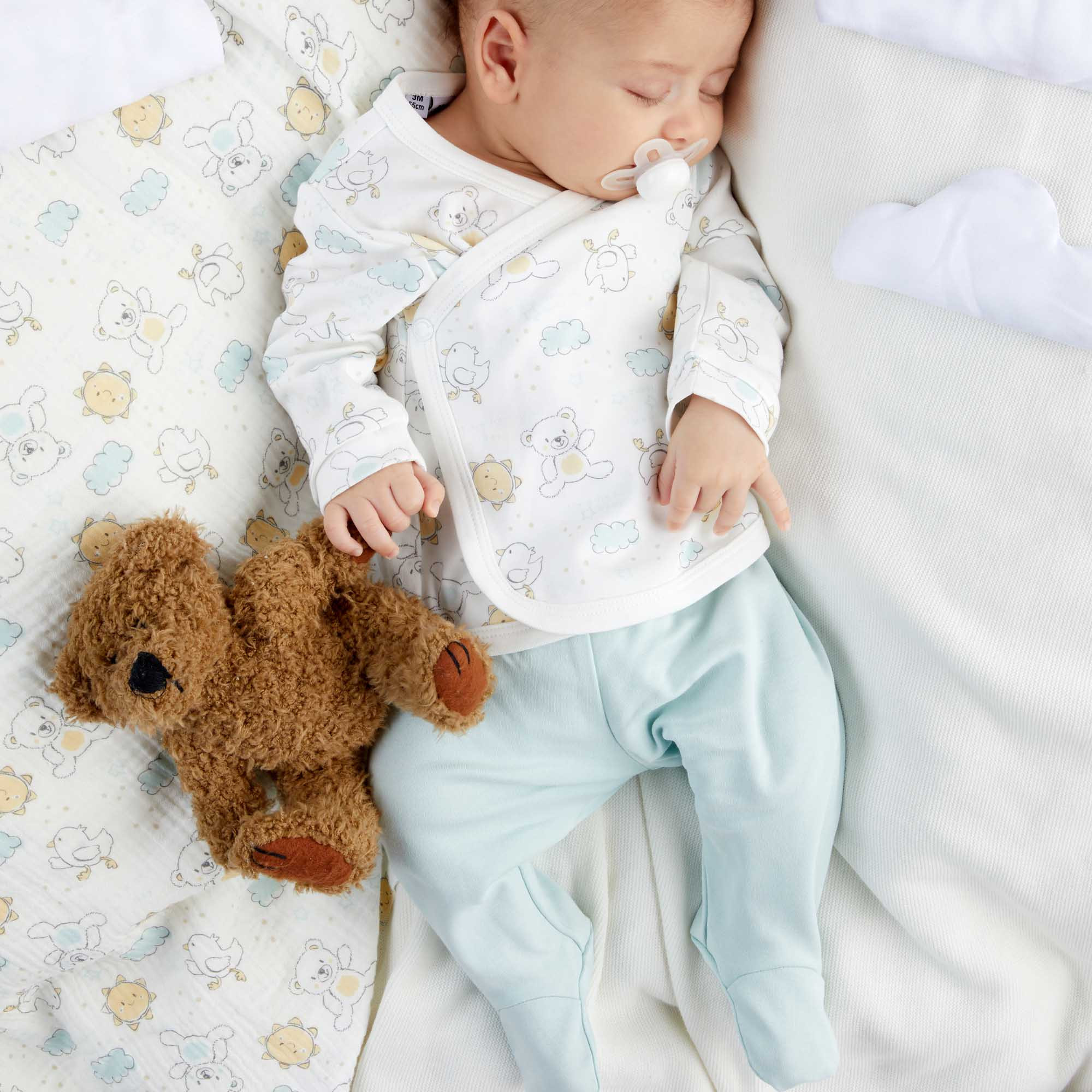 Guêtre en Interlock  nouveau-né, vert