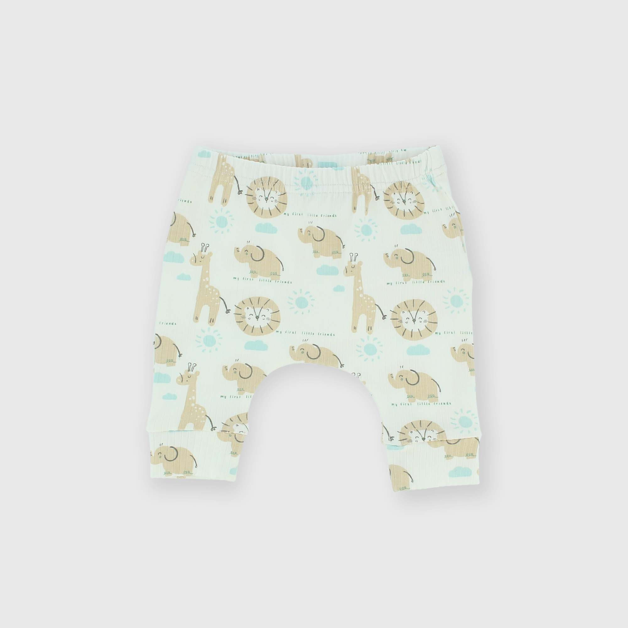 Pantalon côtelé  nouveau-né,  blanc