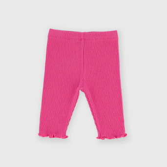 Leggings canalé de bebé niña, rosa Leggings canalé de bebé niña, rosa
