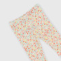 Leggings canalé de bebé niña, blanco Leggings canalé de bebé niña, blanco