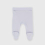 Newborn Interlock trousers, violet Newborn Interlock trousers, violet