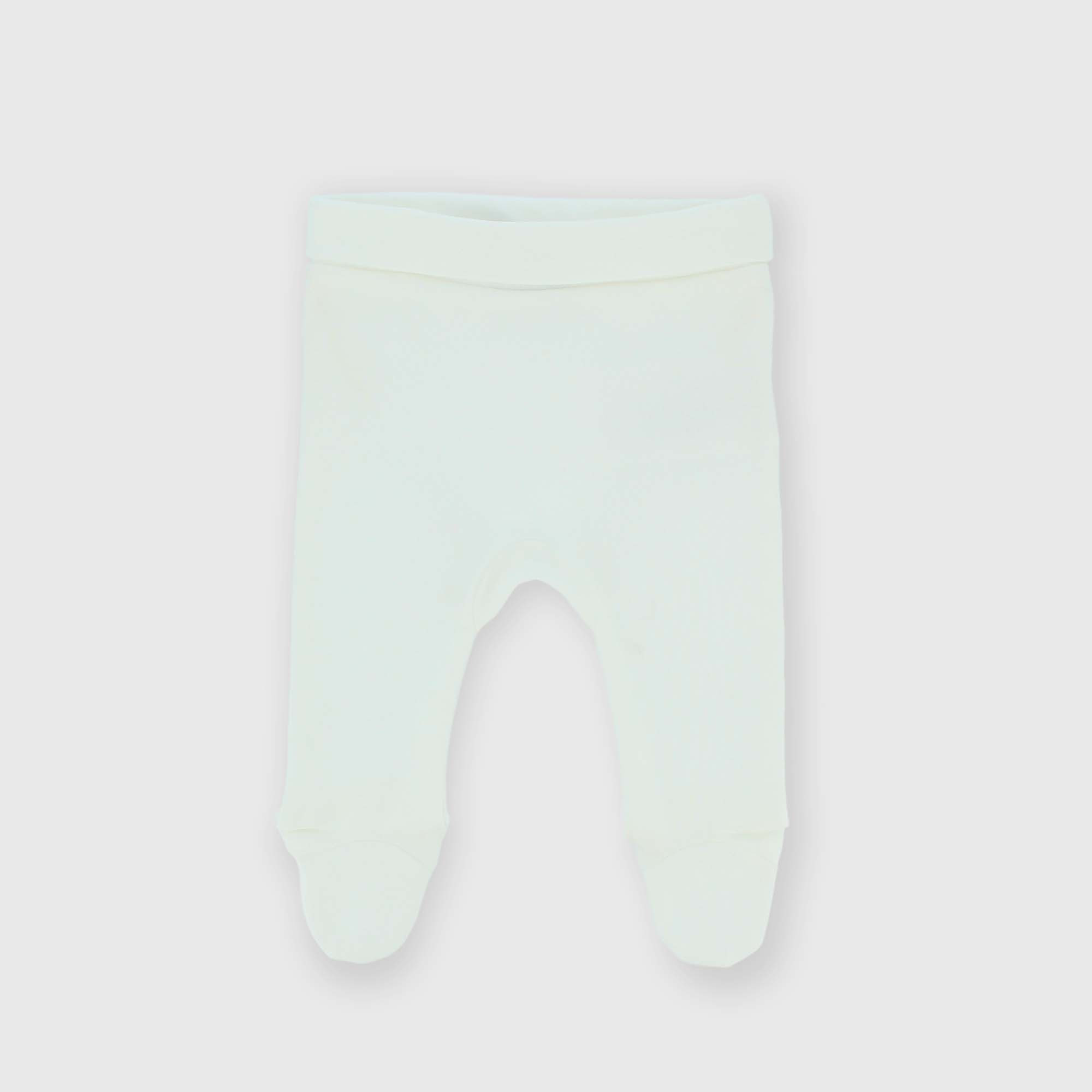 Guêtre en Interlock  nouveau-née, blanc