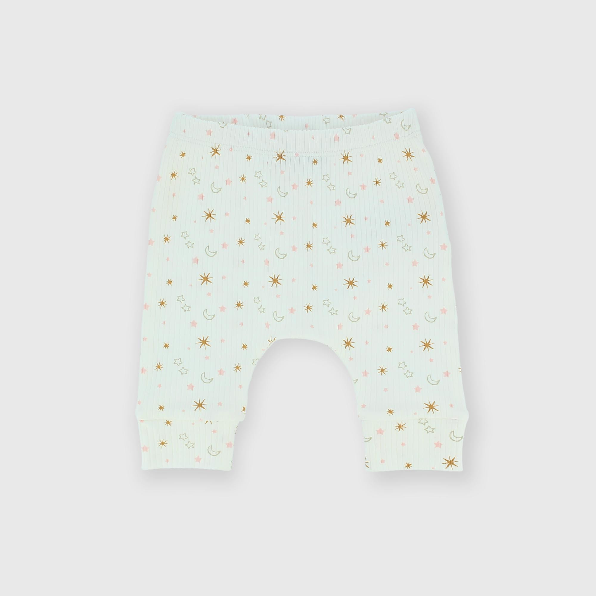 Pantalon côtelé  nouveau-née, blanc