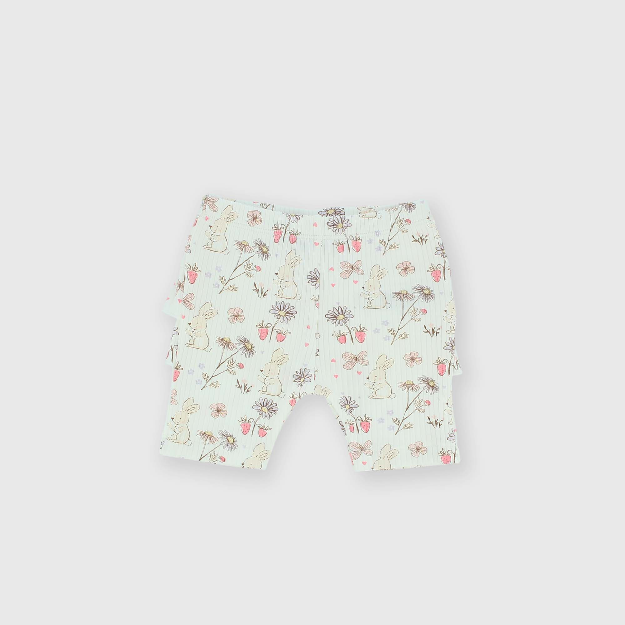 Shorts côtelé  nouveau-née,  blanc