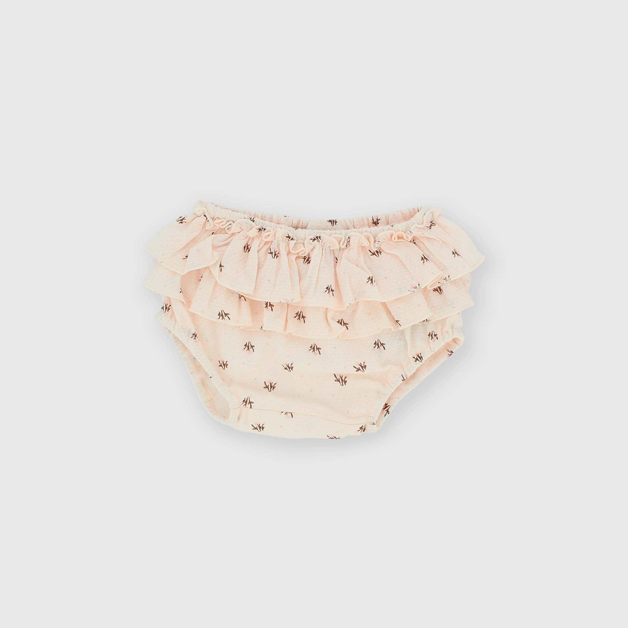 Slip en coton-viscose  nouveau-née, rose