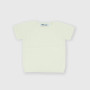 Pull en coton manches courtes  garçon, blanc Pull en coton manches courtes  garçon, blanc