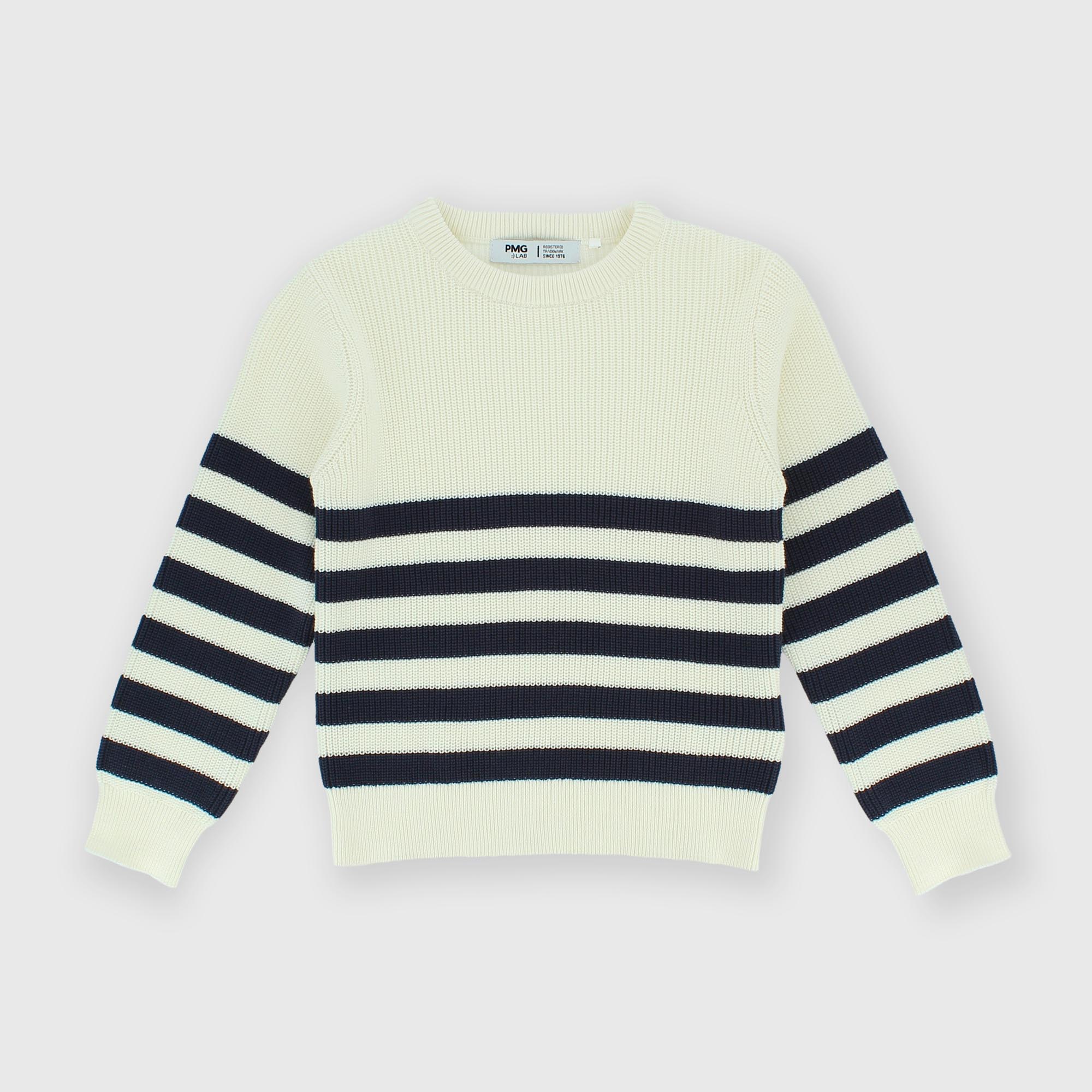 Pull en coton  garçon, blanc
